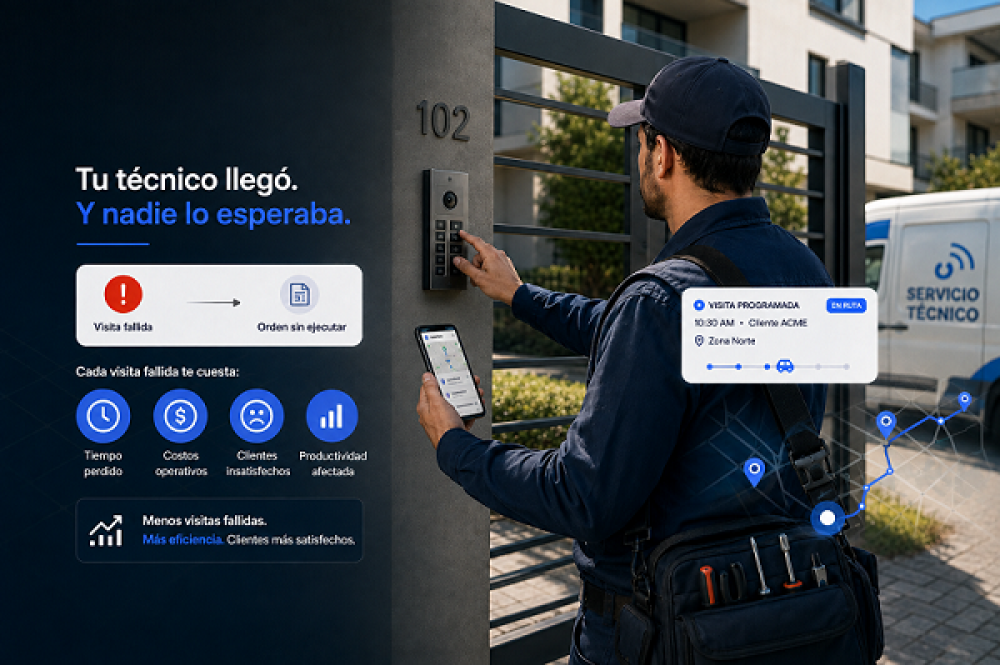 Tu técnico llegó al sitio y nadie lo esperaba: el costo real de una visita técnica fallida