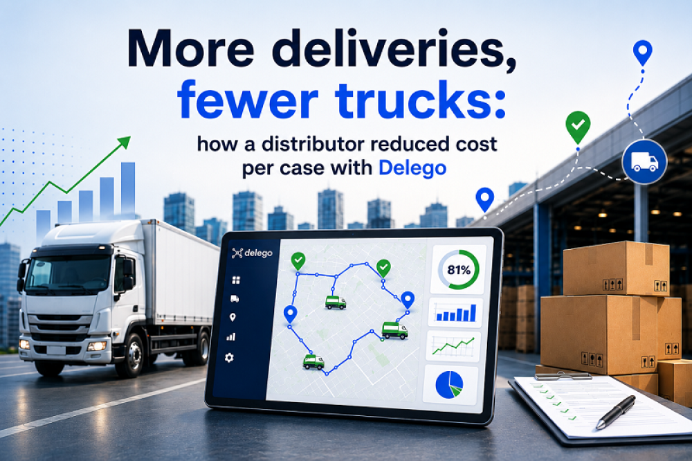 More Deliveries, Fewer Trucks: How a Distributor Cut Cost Per Delivery With Delego